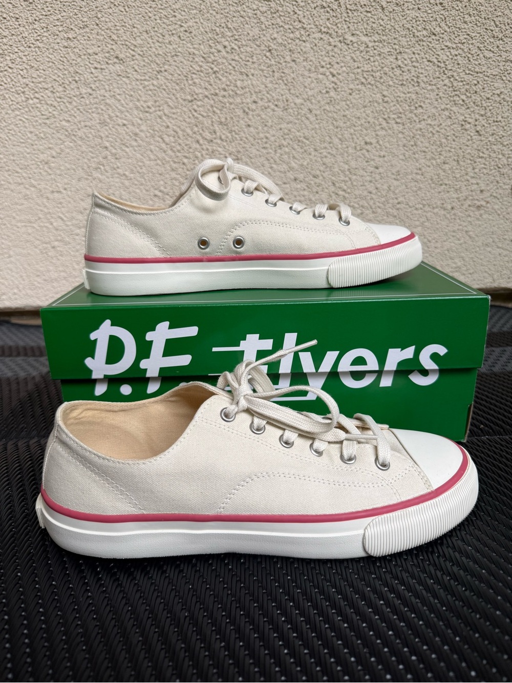 P.F. Flyers All American Lo - Antique White/Crimson
